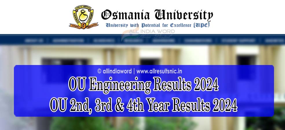 Osmania University Results 2024