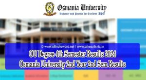OU Degree 2nd Year 2nd Sem Results 2024