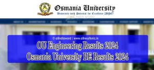 OU BE 1st, 2nd, 3rd, 4th Year Results