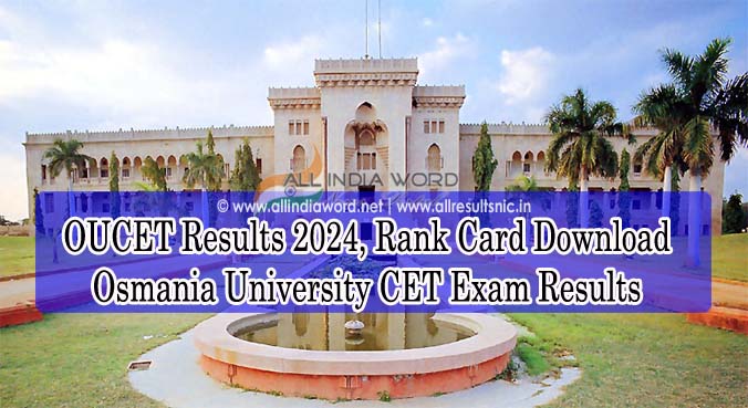 Osmania University CET Results 2024